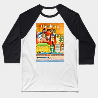 Hamburg, globetrotters Baseball T-Shirt